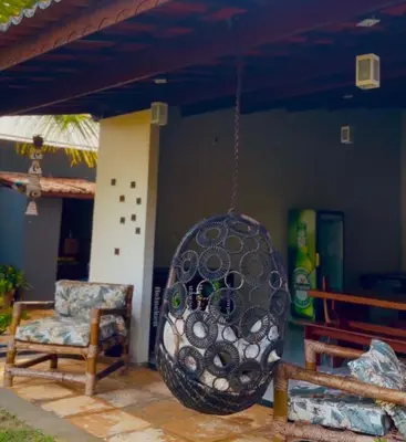 Uma área de estar em Chácara nossa Senhora