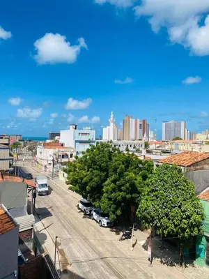 Uma vista geral de Fortaleza ou a vista da cidade a partir do apartamento