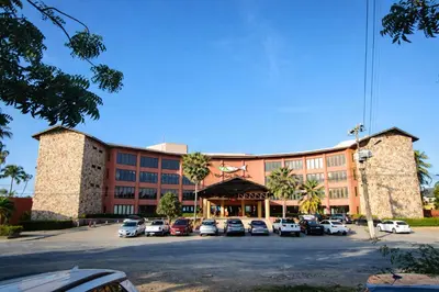 O edifício onde o apartamento está situado