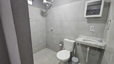 Uma casa de banho em Wind Paradise 1 in Prea near Rancho do Kite and Jeri