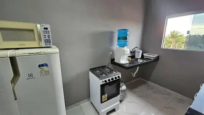 A cozinha ou kitchenette de Wind Paradise 2 in Prea near Rancho do Kite and Jeri