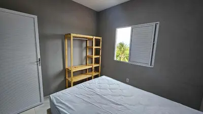 Uma cama ou camas num quarto em Wind Paradise 2 in Prea near Rancho do Kite and Jeri