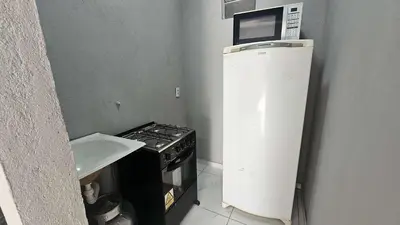 A cozinha ou kitchenette de Wind Paradise 3 in Prea near Rancho do Kite and Jeri