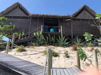 O edifício onde a casa de férias está situado