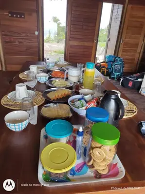Refeições na casa de férias ou nas proximidades