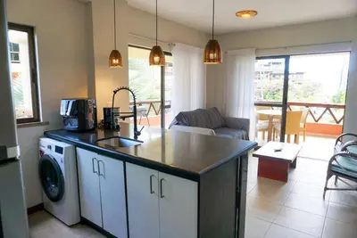 A cozinha ou kitchenette de Cumbuco Dream Village 802V - Vista e brisa do mar