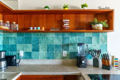 A cozinha ou kitchenette de Amazing Sea View at Alizé Cumbuco 306