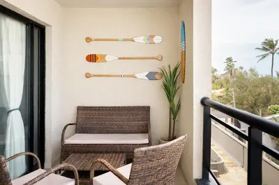 Uma varanda ou terraço em Amazing Sea View at Alizé Cumbuco 306