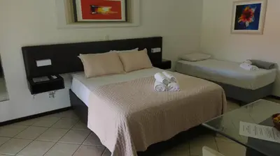 Uma cama ou camas num quarto em Casa Kite Academy