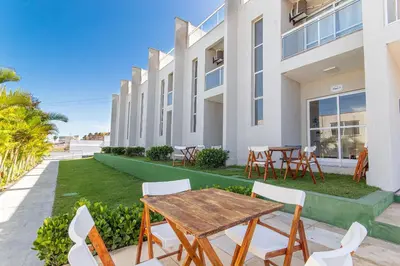 O edifício onde o apartamento está situado