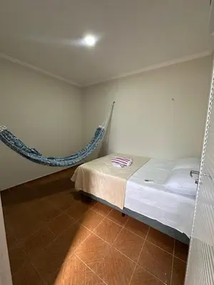 Uma cama ou camas num quarto em Preá Beach Flat