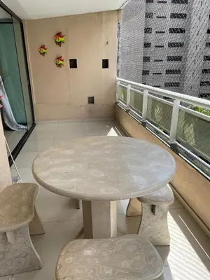 A planta de Apartamento inteiro 170m2 com 3 quartos - 100m da praia - check-in flexível