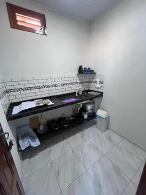 A cozinha ou kitchenette de Chalés do mar