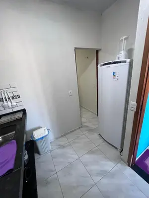 A cozinha ou kitchenette de Chalés do mar