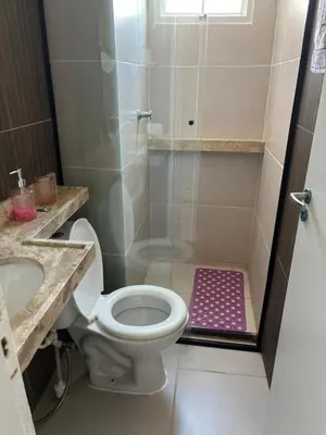 Uma casa de banho em Vista Mar e Pé na Areia,Apartamento novo na Praia do Futuro bem próximo do Crocobeach