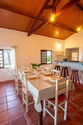 A cozinha ou kitchenette de Refúgio das Falésias - Frente ao mar na Broadway