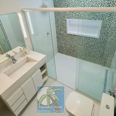Uma casa de banho em Monalisa House - Beach House - Flecheiras