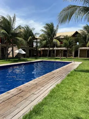 A piscina em ou perto de Chalé em Condomínio com
