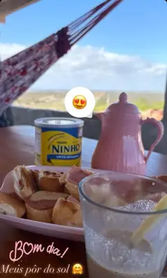Refeições na casa de férias ou nas proximidades