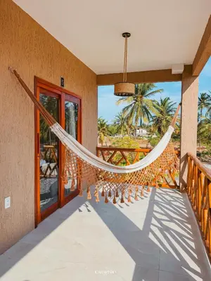 Uma varanda ou terraço em Icaraizinho House