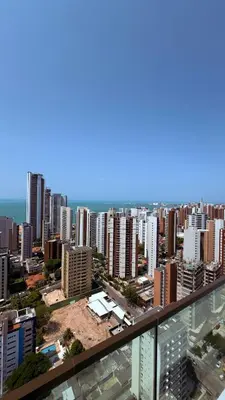 Uma vista geral de Fortaleza ou a vista da cidade a partir do apartamento