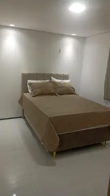 Uma cama ou camas num quarto em Apartmento em Fortaleza, Residencial Monique