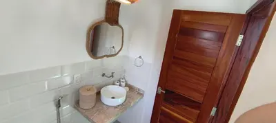 Uma casa de banho em Conduru Preá Kite House