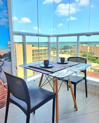 Uma varanda ou terraço em Fortaleza Premium Stay Elegância e exclusividade