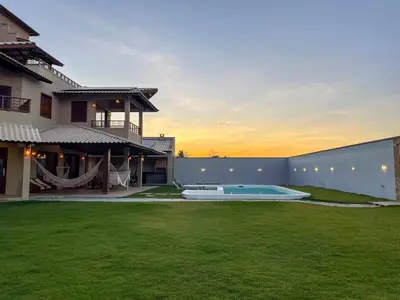 A piscina em ou perto de Casa Angatu Mansão paradisíaca no Preá