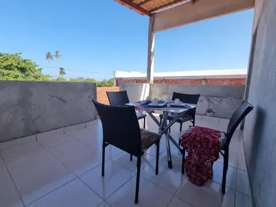 Uma varanda ou terraço em Refúgio Rústico