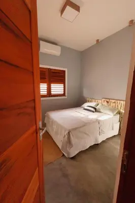 Uma cama ou camas num quarto em Casa Passarela