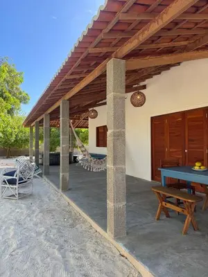 Um pátio ou outra área exterior em Casa Passarela