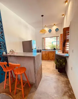 A cozinha ou kitchenette de Casa Passarela
