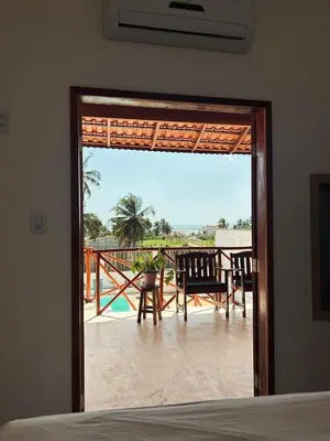 Uma varanda ou terraço em Casa Dunas Baleia