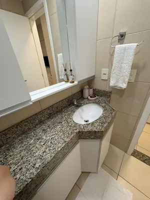 Uma casa de banho em Apartamento Porto das Dunas
