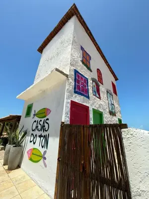 O edifício onde a casa de férias está situado