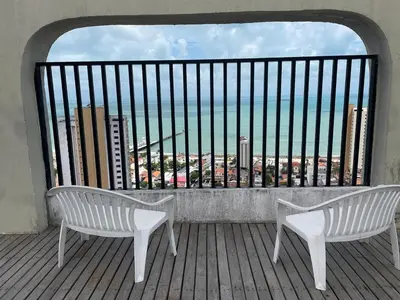 Uma vista do mar geral ou uma vista do mar a partir da casa de férias