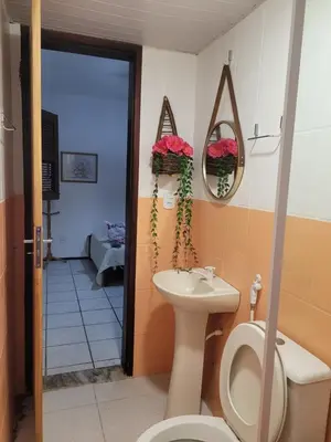 Uma casa de banho em Apto pé na areia, paradisíaca praia do presídio CE