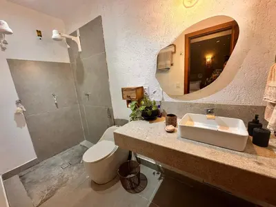 Uma casa de banho em casa nova