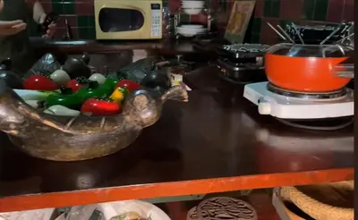 Refeições na casa de férias ou nas proximidades