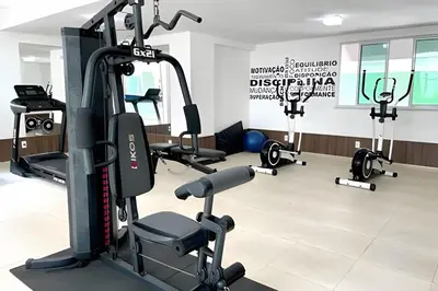 O centro de fitness e/ou as comodidades de fitness de BP305 - App no Cumbuco totalmente equipado para o período que você desejar