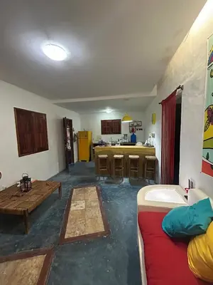 Uma área de estar em Casa Bosque Guajiru