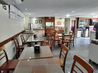 A cozinha ou kitchenette de Excelente apto confortável 4 hóspedes