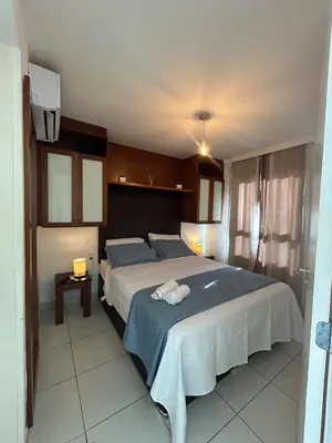 Uma cama ou camas num quarto em VG SUN, Cumbuco