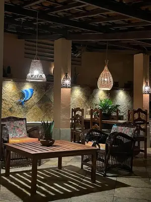 Uma área de estar em Villa Wiktor Paracuru