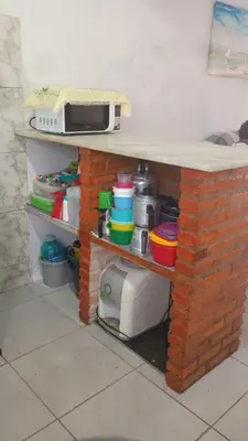 A cozinha ou kitchenette de Retorno às Raízes Casa de Praia