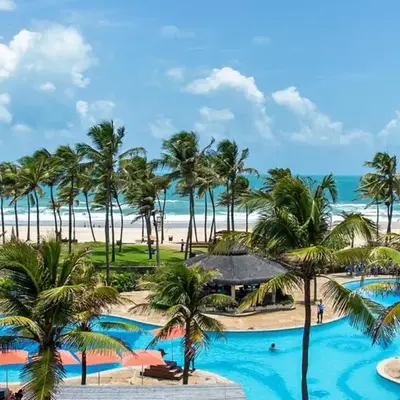 Suites Resort ao lado do Beach Park e Pé na areia Apt térreo adm por anfitrião