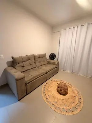 Uma área de estar em Apartamento Superior 18b Boas Vistas