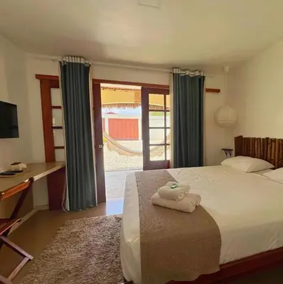 Uma cama ou camas num quarto em Casa levante