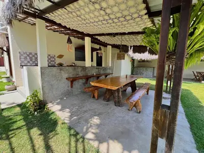 Um pátio ou outra área exterior em Casa levante